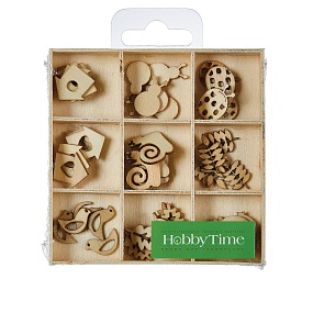 ДЕКОР ИЗ ДЕРЕВА. НАТУРАЛЬНЫЙ, НАБОР №32  "ВЕСЕННИЙ САД" В ДЕРЕВЯННОМ ОРГАНАЙЗЕРЕ
Арт. 2-359/07