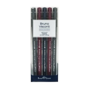 Набор из 5-ти ручек BrunoVisconti®
шариковые, 0.5 мм, синие
SlimWrite. ORIGINAL
Арт. 20-0006-5