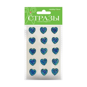НАБОР САМОКЛЕЯЩИХСЯ СТРАЗ №103 "СЕРДЕЧКИ", 16 ММ, 4 ЦВ.
Арт. 2-345/01