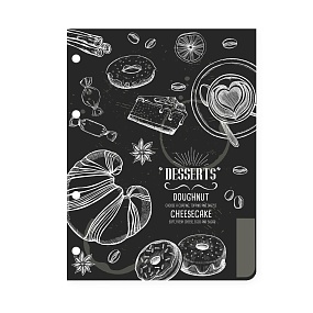 КОМПЛЕКТ РАЗДЕЛИТЕЛЕЙ ДЛЯ ТЕТРАДИ НА КОЛЬЦАХ  А5, 4 Л. COFFEE TIME
7-50-473/06