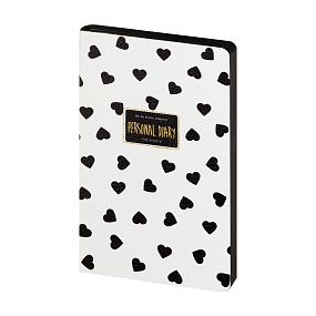 Ежедневник BrunoVisconti® недатированный
А5 (125 х 200 мм)
"BLACK&WHITE. СЕРДЕЧКИ" 256 стр.
Арт. 3-743/01