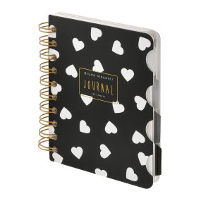 ЗАПИСНАЯ КНИЖКА "ART JOURNAL" А6,120 Л. НА ГРЕБНЕ, С РАЗДЕЛИТЕЛЯМИ "Black&White. СЕРДЕЧКИ"
Арт. 3-568/13