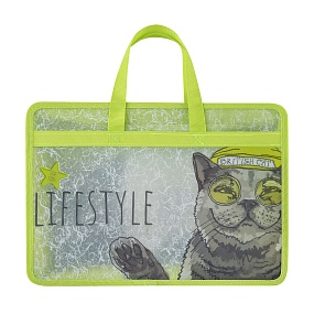 Папка-портфель на молнии BrunoVisconti®
А4 (34  х  25  х  9,5 см)
"EASY LIFE. BRITISH CAT"
Арт. 14-034/09