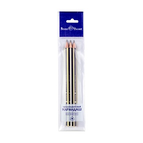 Набор чернографитовых карандашей BV
НВ
3 шт. Graphix
Арт. 21-0006-3