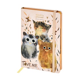 Еженедельник BrunoVisconti®
А5
"LOVE ME.КОТИКИ. СЧАСТЬЕ" мультиколор 72 л.
Арт. 3-821/05