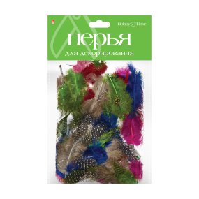 ПЕРЬЯ ДЛЯ ДЕКОРИРОВАНИЯ, ЭКЗОТИЧЕСКИЙ МИКС. 1 ВИД. НАБОР №6
Арт. 2-407/03