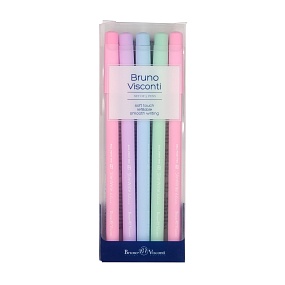 Набор из 5-ти ручек BrunoVisconti®
шариковые, 0.5 мм, синие
SlimWrite. ZEFIR
Арт. 20-0204-5