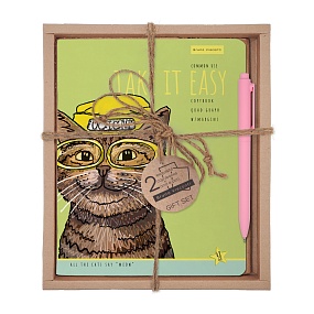 НАБОР ПОДАРОЧНЫЙ "EASY LIFE.КОТЫ. Ocicat (ДВЕ ТЕТРАДИ И РУЧКА)
Арт. 7-48-1293-2/1