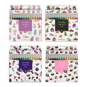 Фломастеры BrunoVisconti®
36 цветов HAPPYCOLOR
картонная коробка
Арт. 32-0053