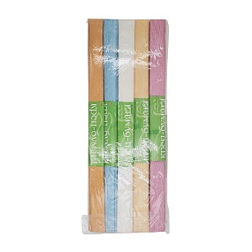 БУМАГА КРЕПОВАЯ В РУЛОНЕ, В ДИСПЛЕЕ, 5 ЦВЕТОВ МИКС  ПЕРЛАМУТРОВЫЕ
Арт. 2-355