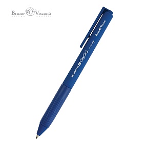 Ручка шариковая автоматическая BrunoVisconti®
"CITYCLICK.NAVY" 
1 мм, синяя
Арт. 20-0517
