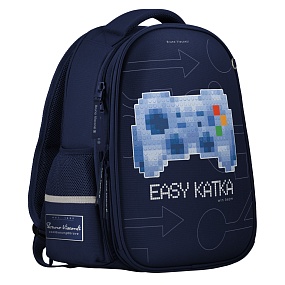 Рюкзак BrunoVisconti®
облегченная капсула
синий  с эргономичной спинкой
«EASY KATKA»
Арт. 12-001-187/02