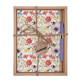 НАБОР ПОДАРОЧНЫЙ "FLORA.White Blossom" (ДВЕ ТЕТРАДИ BV И РУЧКА)
Арт. 7-40-001/220-3