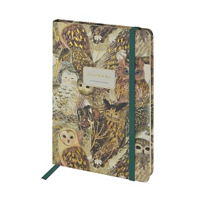 ЗАПИСНАЯ КНИЖКА "MEGAPOLIS JOURNAL" А5, 100 Л.  НА РЕЗИНКЕ, "FAUNA.ВОЛШЕБНЫЕ СОВЫ",  линейка
Арт. 3-479/09