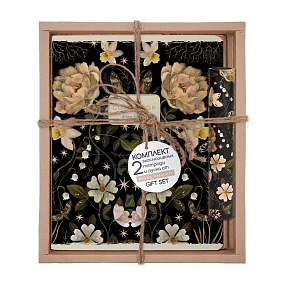 Набор подарочный "FLORA.BLACK NIGHT.Night Garden" (две тетради и ручка в тубе)
Арт. 7-48-1392-3/1