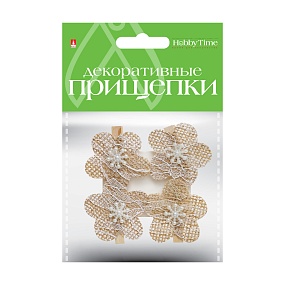 ДЕКОРАТИВНЫЕ ПРИЩЕПКИ. МЕШКОВИНА.  НАБОР №32
Арт. 2-360/32