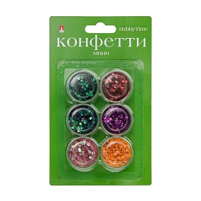 МИНИ-КОНФЕТТИ ДЛЯ ДЕКОРА "ЦВЕТОЧКИ" 3ММ, ( 6 ЦВЕТОВ )
Арт. 2-419/03