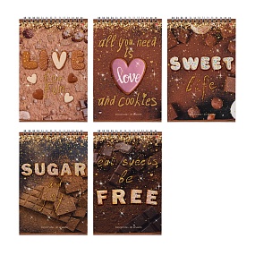 Блокнот Альт®
А5 (127 х 202 мм)
"SWEET LIFE" 40 л.
Арт. 3-40-723
обложка в ассортименте