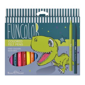 Фломастеры BrunoVisconti®
18 цветов FUNCOLOR
картонная коробка
Арт. 32-0068