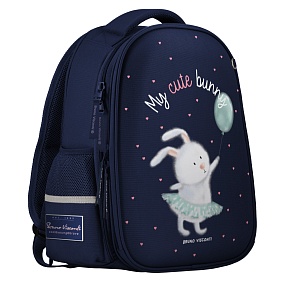 Рюкзак BrunoVisconti®
облегченная капсула
синий  с эргономичной спинкой
«MY CUTE BUNNY»
Арт. 12-001-191/02