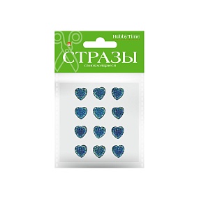 НАБОР САМОКЛЕЯЩИХСЯ СТРАЗ №104 "СЕРДЕЧКИ", 18 ММ, 4 ЦВ.
Арт. 2-345/02