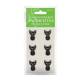 ДЕКОР ИЗ ДЕРЕВА. КРАШЕНЫЙ, НАБОР №15 "КОШЕЧКИ"
Арт. 2-358/02
