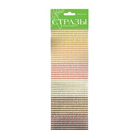 НАБОР САМОКЛЕЯЩИХСЯ СТРАЗ №7 "ГАММА", 3 ММ, 4 ЦВ.
Арт. 2-124/03