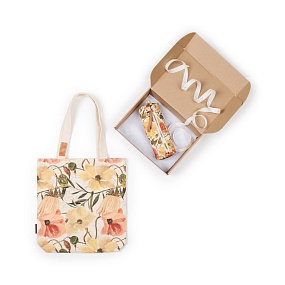 НАБОР ПОДАРОЧНЫЙ  "FLORA.ЦВЕТОЧНАЯ СТРАСТЬ" (ШОППЕР И КОСМЕТИЧКА S)
Арт. 16-004-03912