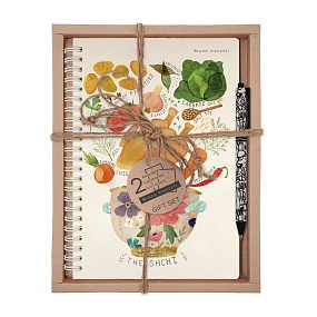 НАБОР ПОДАРОЧНЫЙ "ЩИ AS THE SHCHI"  (ТЕТРАДЬ BV НА ГРЕБНЕ В КЛЕТКУ И РУЧКА)
Арт. 7-60-201/07-3