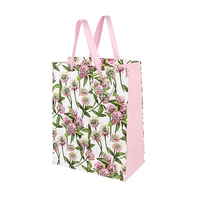 Пакет бумажный упаковочный подарочный BrunoVisconti®
 (260 х 324 х 130 мм)
"FLORA.КЛЕВЕР"
Арт. 2-852/20