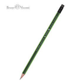 Карандаш BrunoVisconti®
чернографитовый, В, грифель 2,2 мм
Graphix, с ластиком
Арт. 21-0023