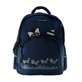 Рюкзак BrunoVisconti®
классический 
синий с эргономичной спинкой
«ЕНОТЫ»
Арт. 12-002/23