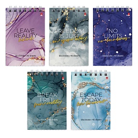 Блокнот Альт®
А7 (68 х 104мм)
"МРАМОР" 40 л.
Арт. 3-40-763
обложка в ассортименте