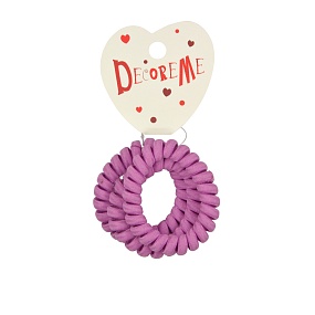 РЕЗИНКА ДЛЯ ВОЛОС СПИРАЛЬНАЯ В ТКАНЕВОЙ ОПЛЕТКЕ 3 ШТ 
Арт. 2-712/207