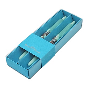 НАБОР ИЗ 2-Х РУЧЕК "HappyClick. Кофемания. Шок-й коктейль" ШАРИКОВАЯ 0.5 ММ, СИНЯЯ (голубой футляр)
Арт. 20-0241/5353