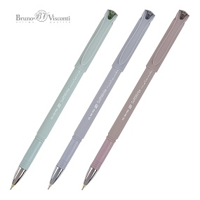 Ручка шариковая масляная BrunoVisconti®
"SOFTWRITE.MORANDI" 
0.5 мм, синяя
Арт. 20-0515