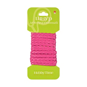 ШНУР ДЕКОРАТИВНЫЙ ИЗ ЭКОКОЖИ ПЛЕТЕНЫЙ ПЛОСКИЙ, 4 ММ, 1,5 М, РОЗОВЫЙ
Арт. 2-154/84