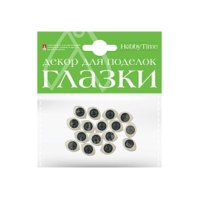 ДЕКОРАТИВНЫЕ АКРИЛОВЫЕ ГЛАЗКИ ОВАЛЬНЫЕ, НАБОР №13,  15 ММ, 4 ВИДА
Арт. 2-038/01