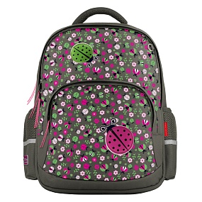 Рюкзак BrunoVisconti®
классический 
темно-серый с эргономичной спинкой
«БОЖЬИ КОРОВКИ.ЦВЕТЫ»
Арт. 12-002-090/06