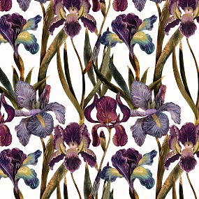 Упаковочная бумага BrunoVisconti®
 (70 х 100 см)
"FLORA.ИРИСЫ"
Арт. 2-811/03