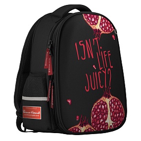 РЮКЗАК-КАПСУЛА ЧЕРНЫЙ  С ЭРГОНОМИЧНОЙ СПИНКОЙ "FRESH & FRUITY.ГРАНАТ" 
Арт. 12-009-086/01