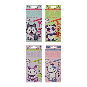 Карандашии цветные BrunoVisconti®
12  цветов, грифель 4 мм
KAWAII ANIMALS
Арт. 30-0127
упаковка в ассортименте