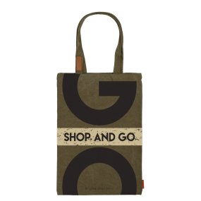 СУМКА-ШОППЕР С КАРМАНОМ, ЦВЕТ ХАКИ "SHOP&GO" 35x47 cm
Арт. 16-002-03/02