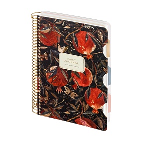 ЗАПИСНАЯ КНИЖКА "DAILY JOURNAL" A5, 200 Л. НА СПИРАЛИ, С РАЗДЕЛИТЕЛЯМИ "FLORA.ГРАНАТ"
Арт. 3-820/04