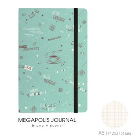 Записная книжка BrunoVisconti®
А5 (142 х 215 мм)
"MEGAPOLIS JOURNAL" 100 л.
Арт. 3-477/08