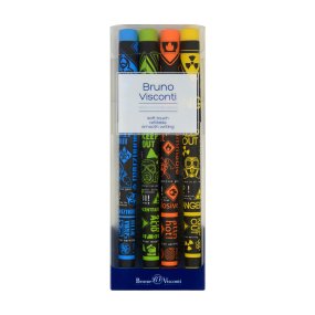 Набор BrunoVisconti®
из 4-х шариковая ручек
0.7 мм, синий, FreshWrite.Опасность
Арт. 20-0214-4/3