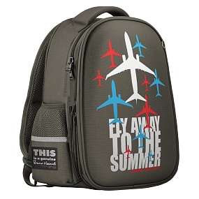 РЮКЗАК-КАПСУЛА ТЕМНО-СЕРЫЙ  С ЭРГОНОМИЧНОЙ СПИНКОЙ "FLY AWAY COLOR" 
Арт. 12-009-040/06