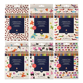 Карандаши BrunoVisconti®
цветные, 36 цветов 
HappyColor
Арт. 30-0058
упаковка в ассортименте