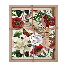 Набор подарочный "FLORA.Пионы" (две тетради и ручка в тубе)
Арт. 7-48-1343-3/3