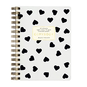 Тетрадь общая BrunoVisconti®
А6 (110 х 148 мм)
"BLACK&WHITE. СЕРДЕЧКИ" 60 л., клетка
Арт. 7-60-005/03